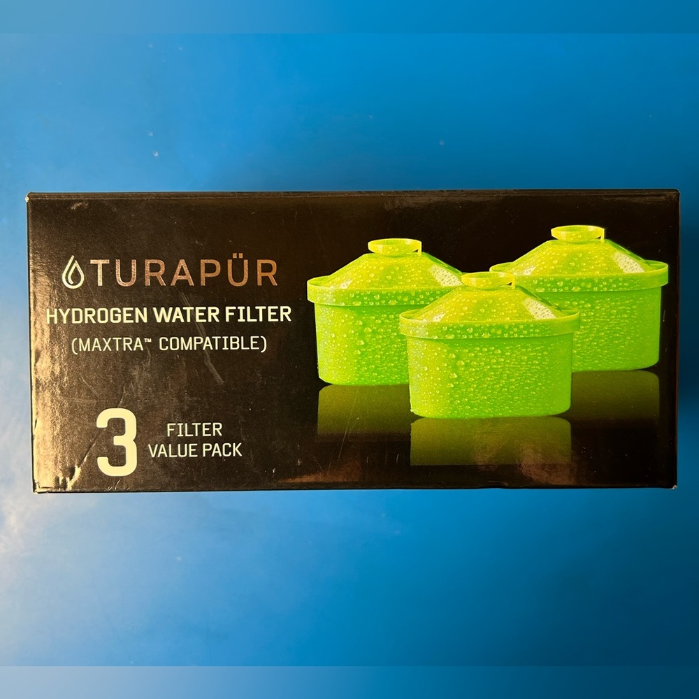 Turapur Hydrogen Water Pitcher Filters Maxtra Compatible 2x 3 Packs, 6 Total